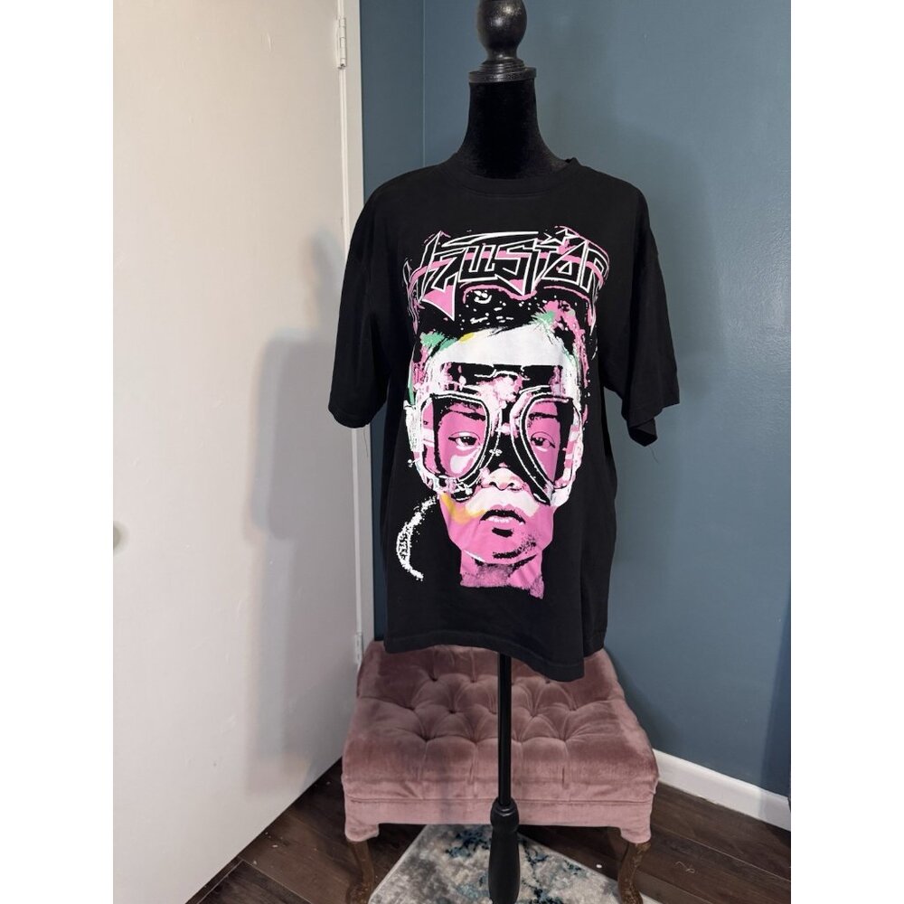 Hellstar T-Shirt Girl Washed Water Made Old Style Short Sleeve T-shirt